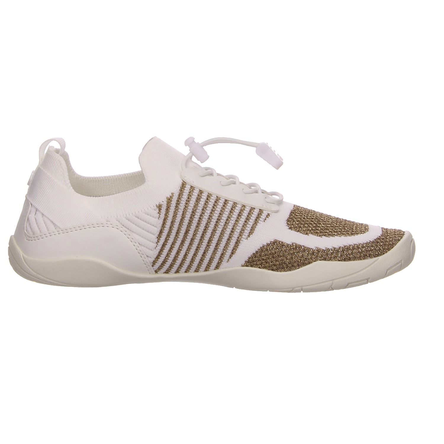 La Strada Barfußschuh gold weiss/weiss kombi