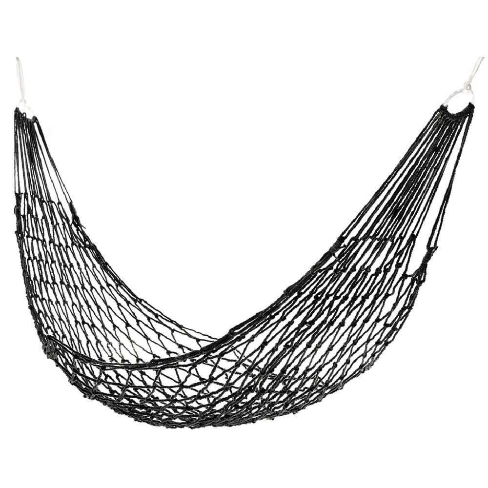 Hamac filet à suspendre Chypre 1 personne polycoton L275xl100cm