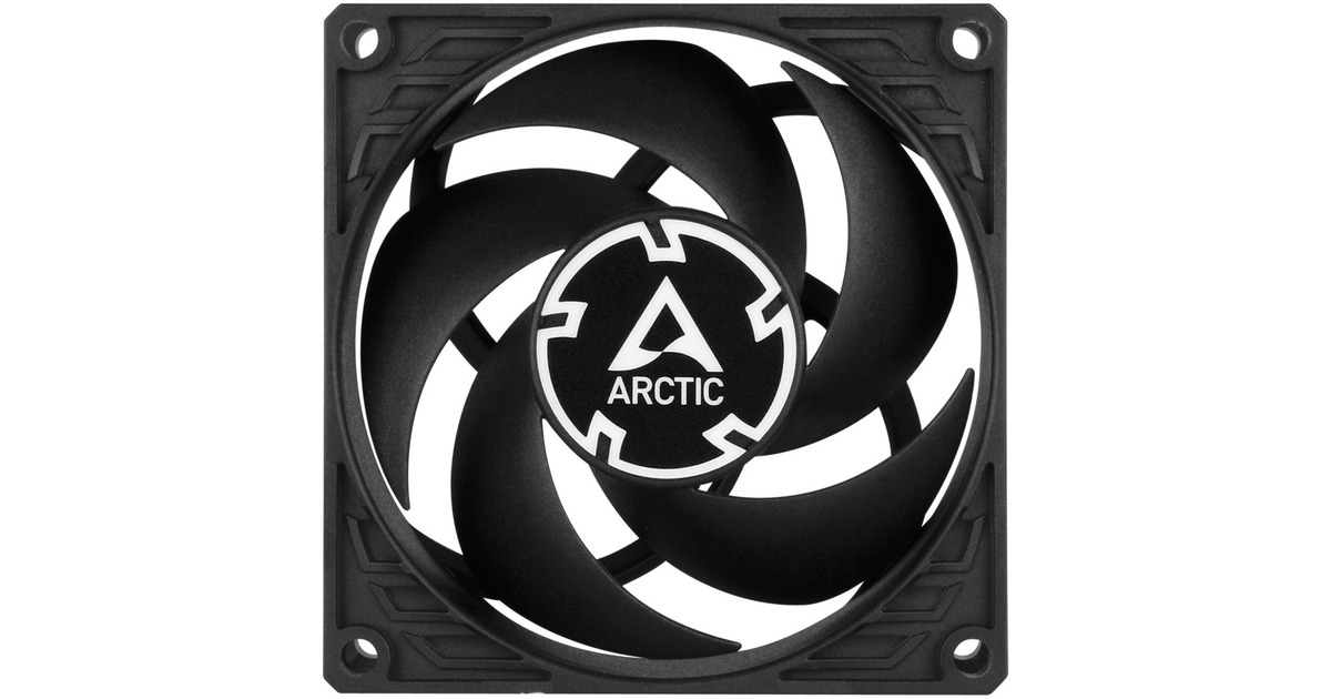 ARCTICP8 PWM PST case fan  (Zwart, 80 x 80 x 25 mm)