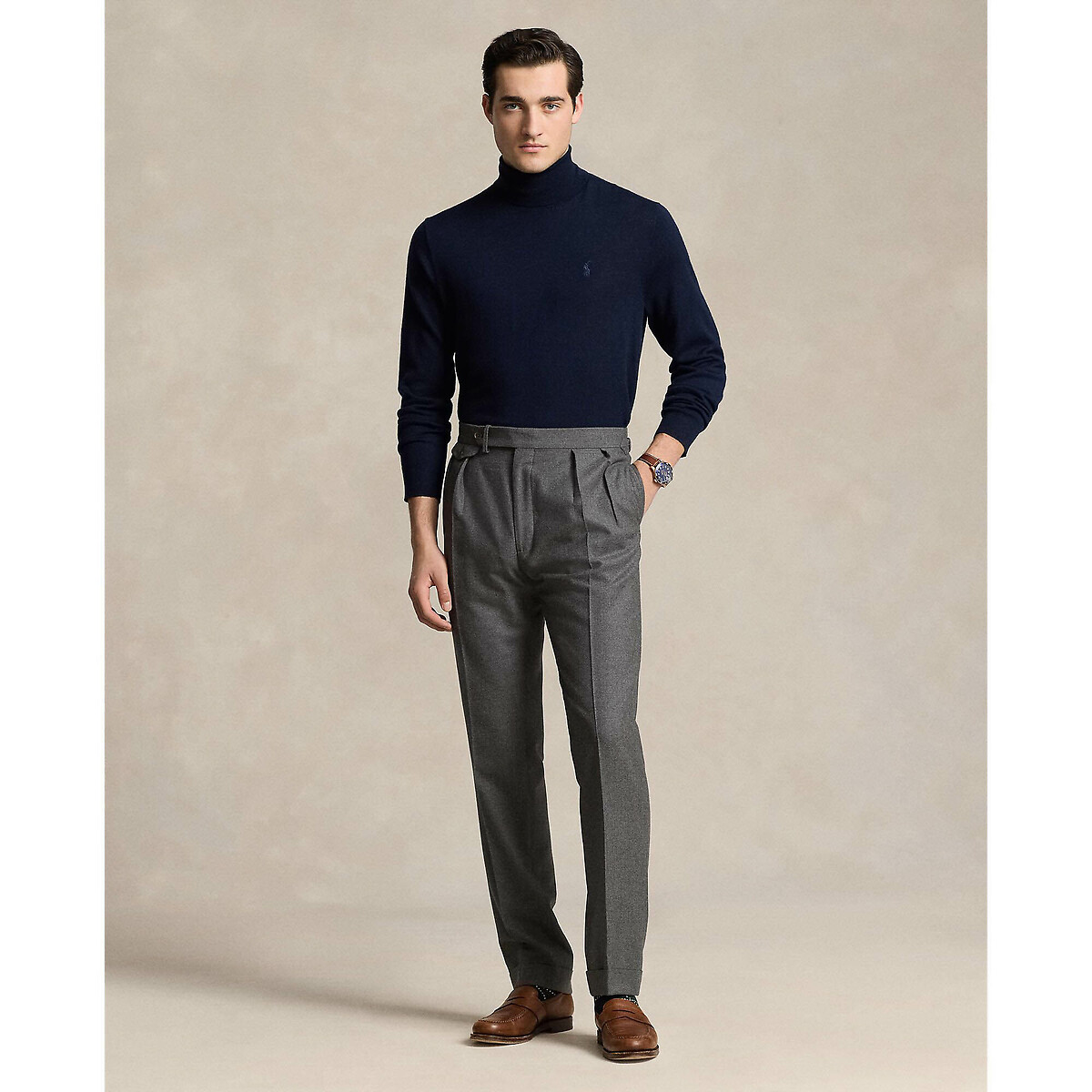 POLO RALPH LAUREN<br>Jaqueta em lã merino
