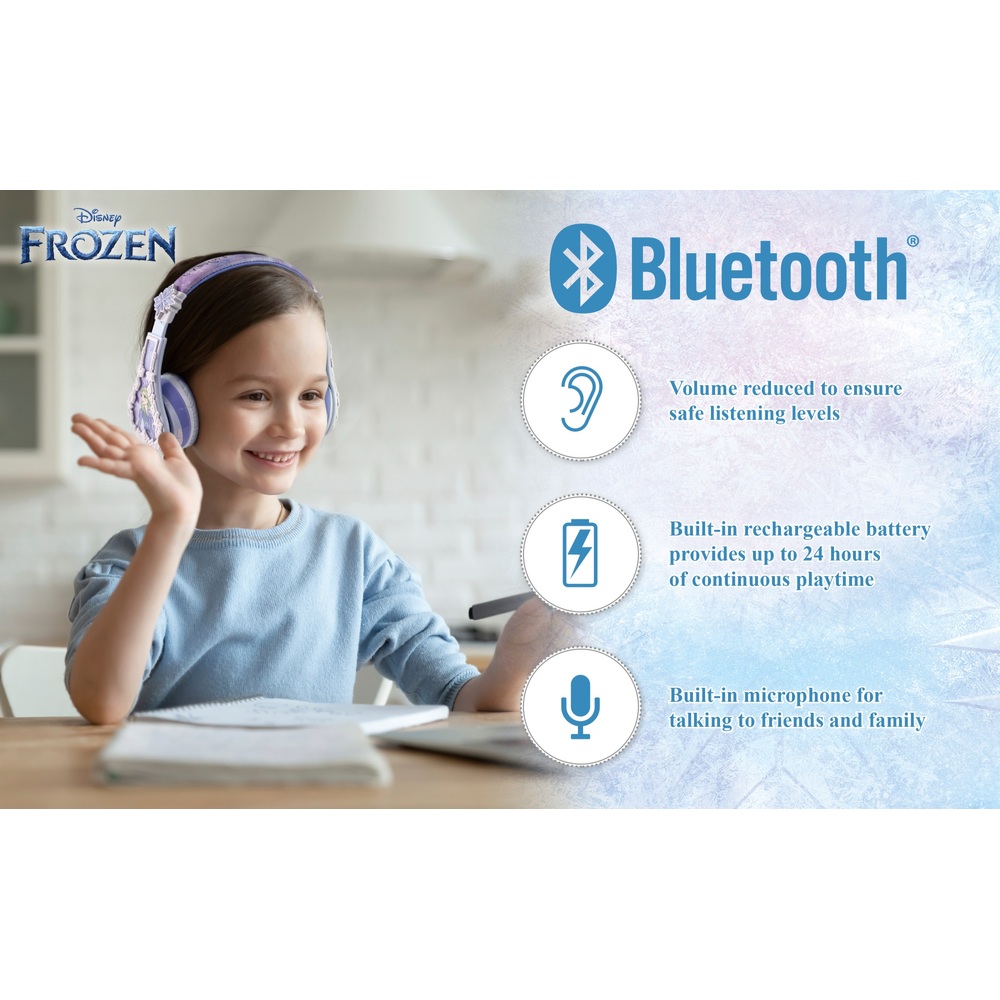 Kabellose Bluetooth-Kopfhörer für Kinder (Frozen)