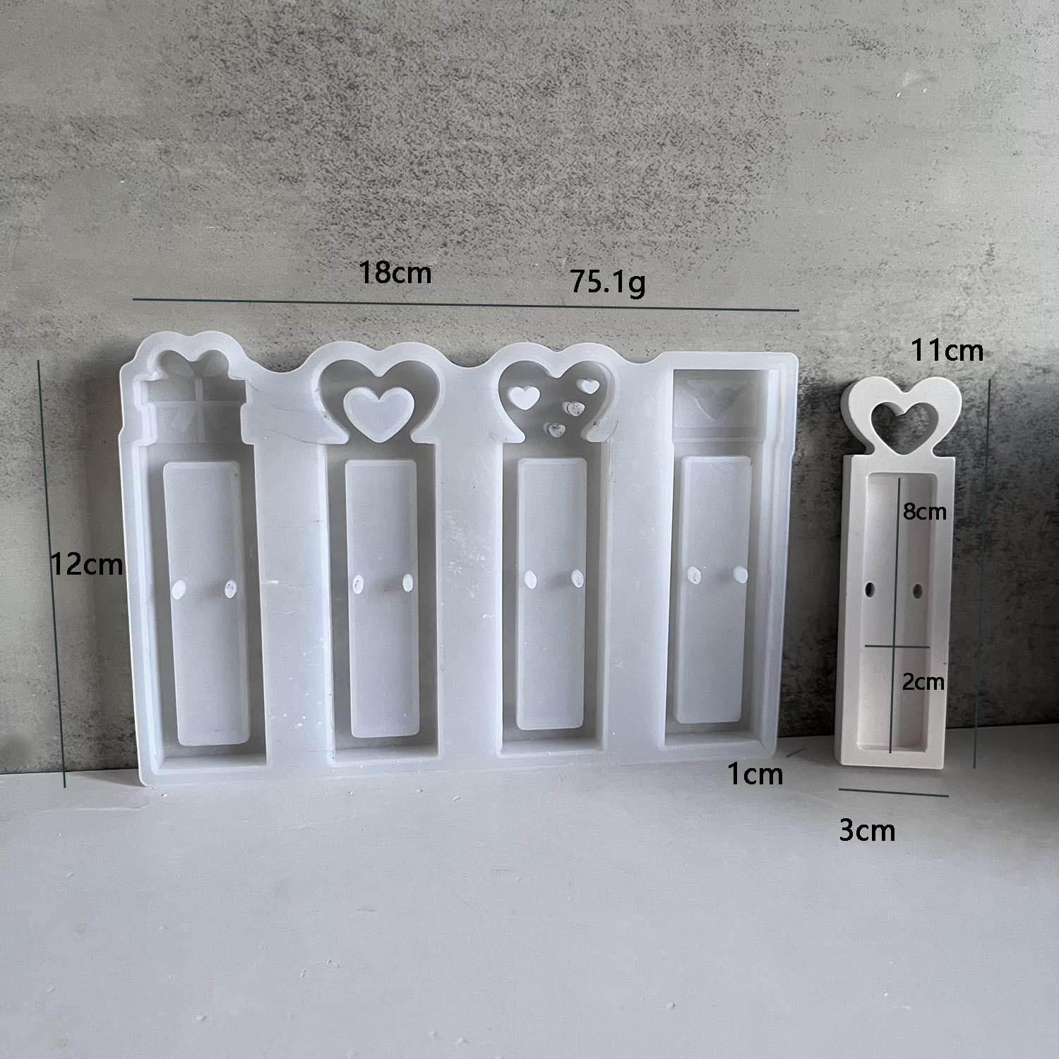 (4-fach) Silikon Giess Form DIY Schokoladen Pralinen Halterung Geld Geschenk Form für Gips / Expodiharz
