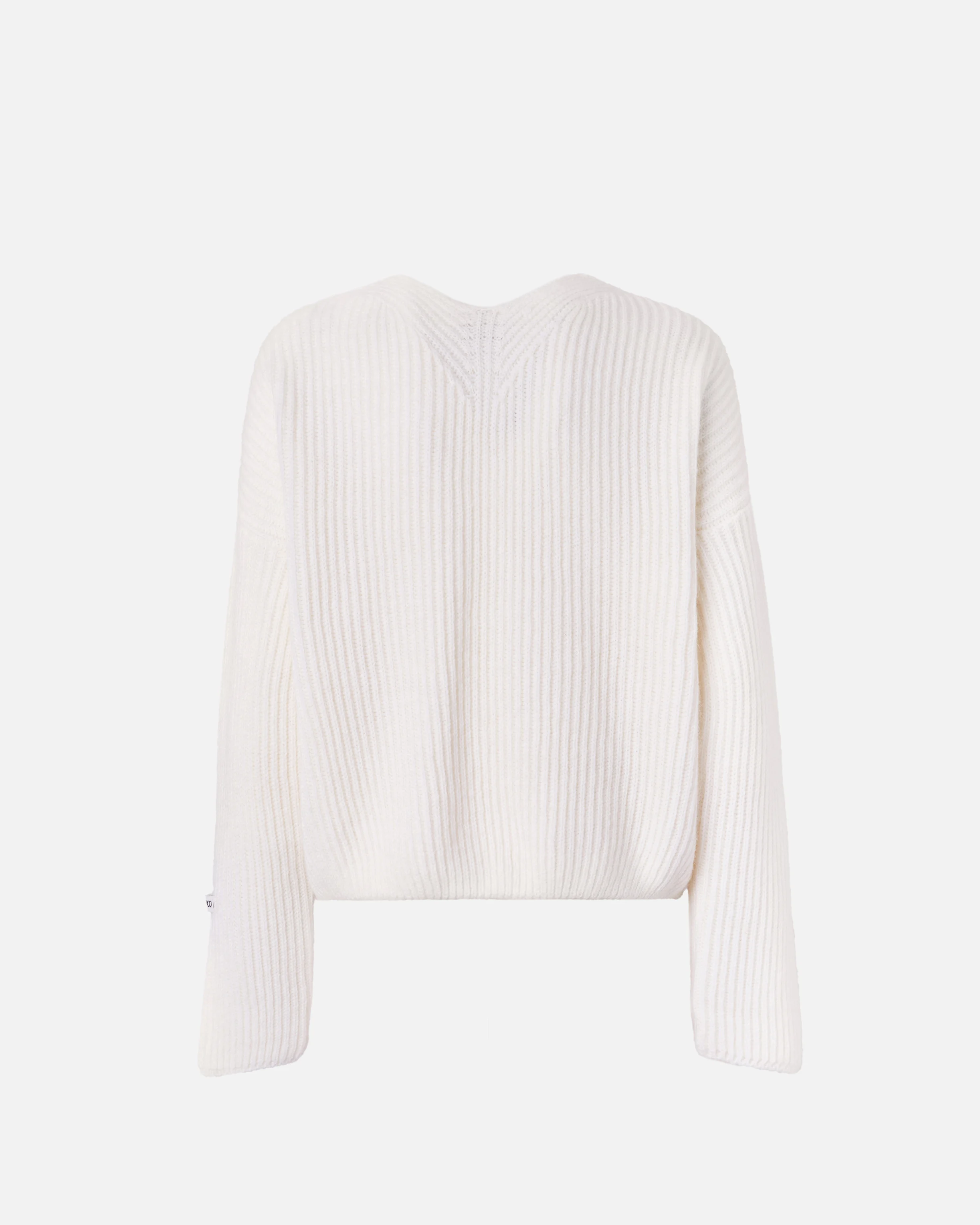 Pull col v | Blanc