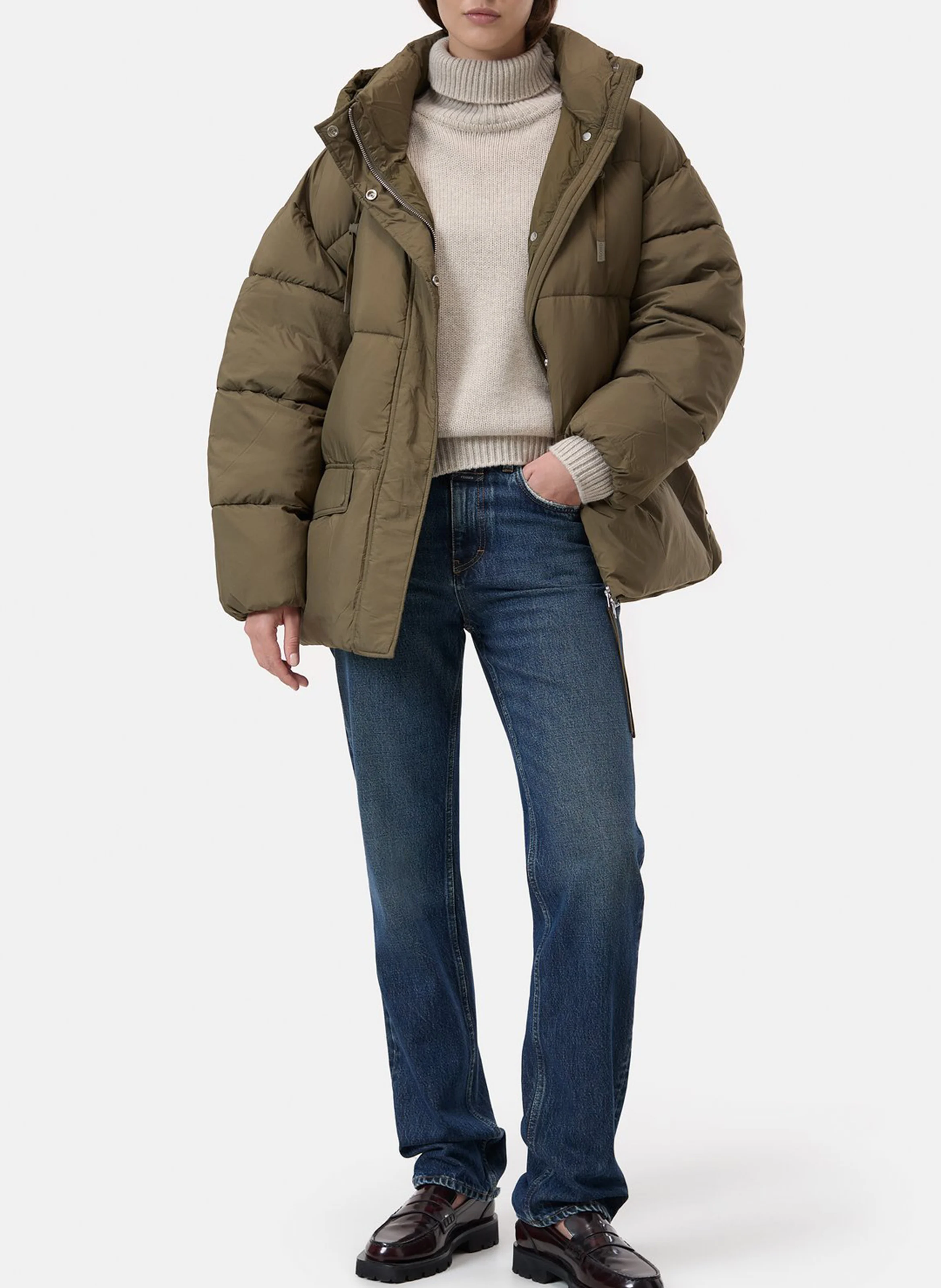 Doudoune matelassé oversize | Vert