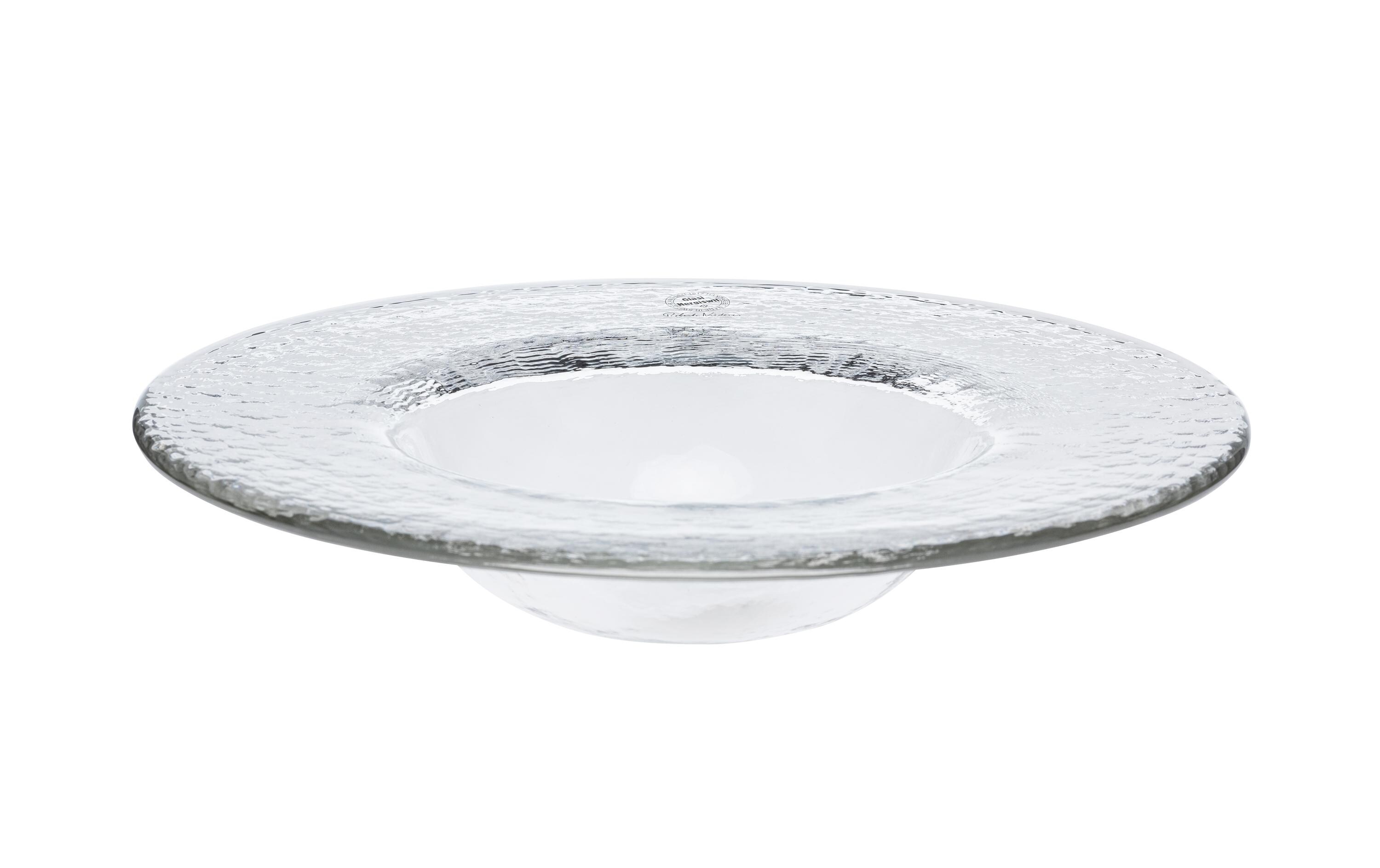 Speiseteller Piatto Cappello 27 cm, 1 Stück, TransparentGlasteller
