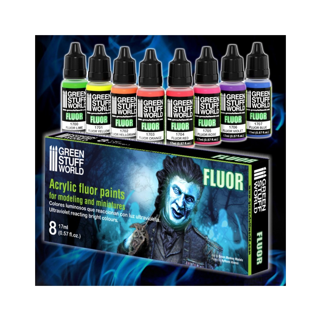 Set de Peintures Fluorescentes