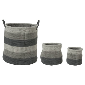 Sealskin Opbergmand Knitted Acryl Grijs