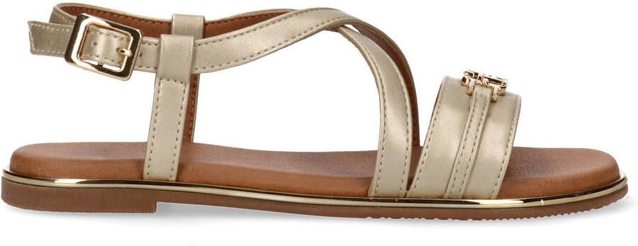 Tommy Hilfiger sandalen goud platinum