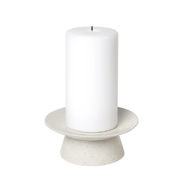 Broste Copenhagen - Nordic Vanilla Tortenplatte, Ø 14,5 x 6 cm, cream