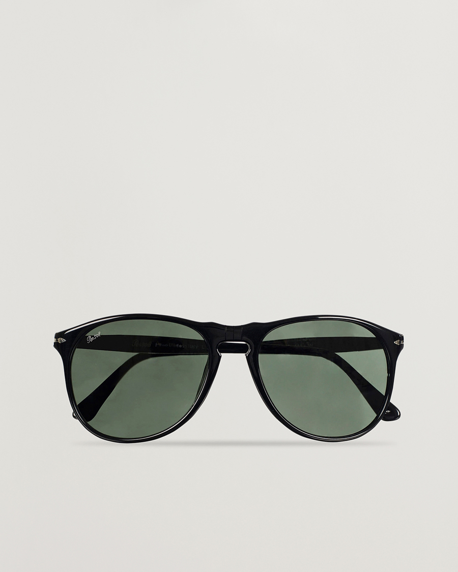 Persol 0PO9649S Sunglasses Black/Crystal Green