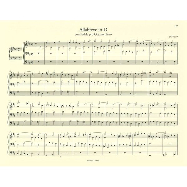 Breitkopf & Härtel Bach Sämtliche Orgelwerke 4