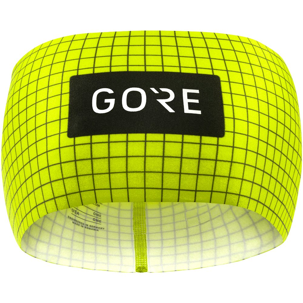 GOREWEAR Grid Stirnband neon yellow black