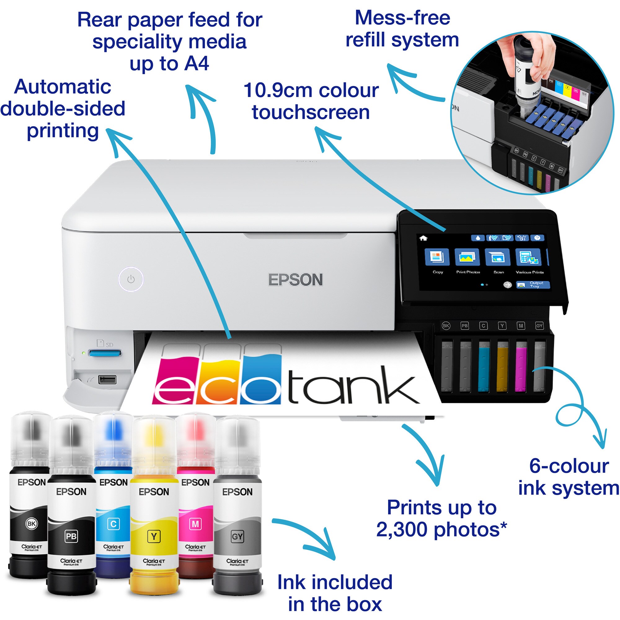 Epson Multifunktionsdrucker EcoTank ET-8500