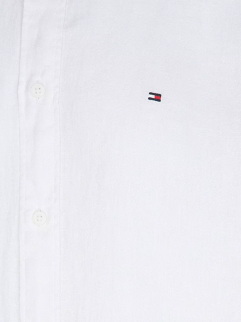 TOMMY HILFIGER Leinenhemd weiss