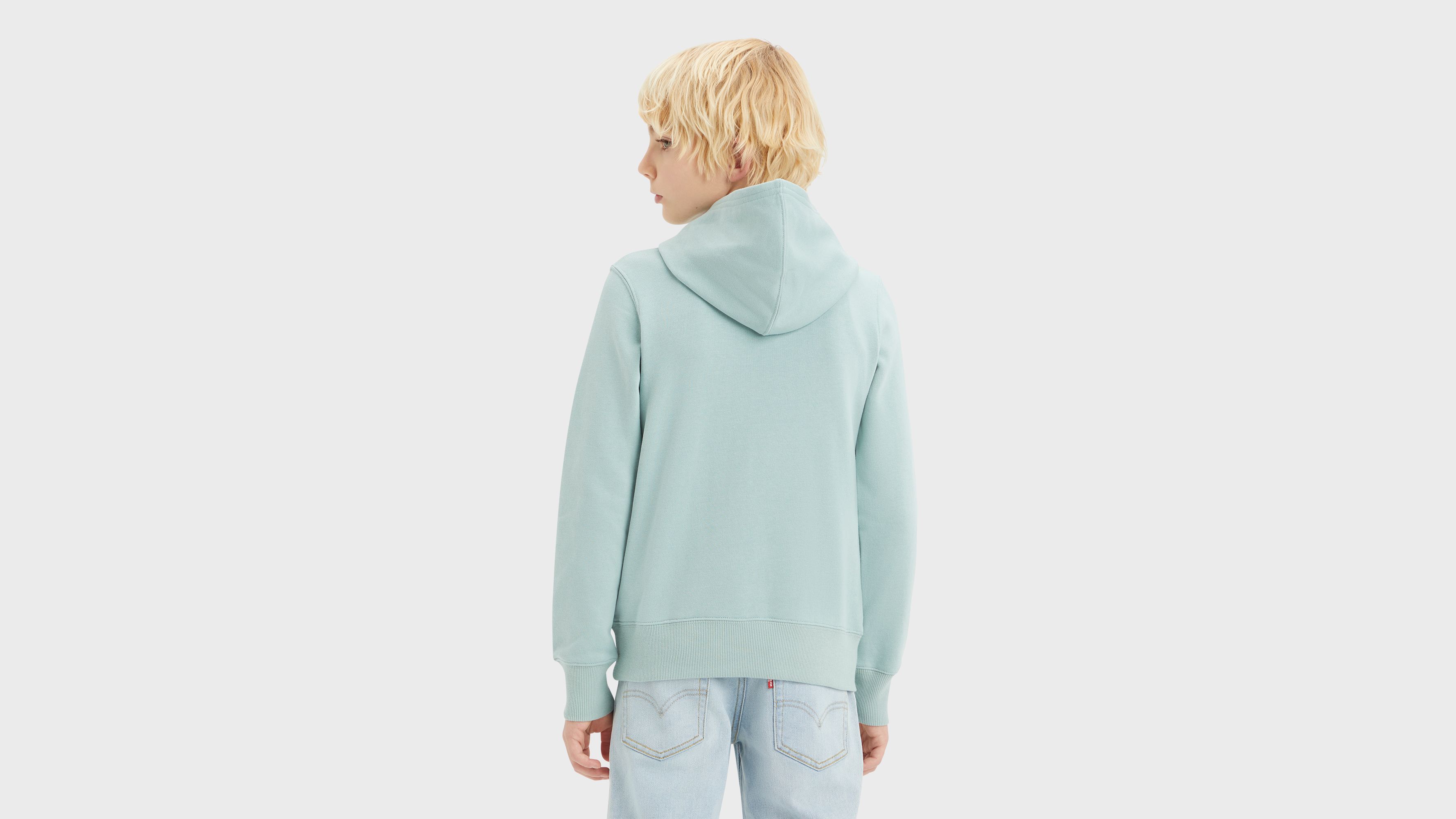 Ado sweat à capuche mini Batwing - Levi'S Blue Surf - Vert