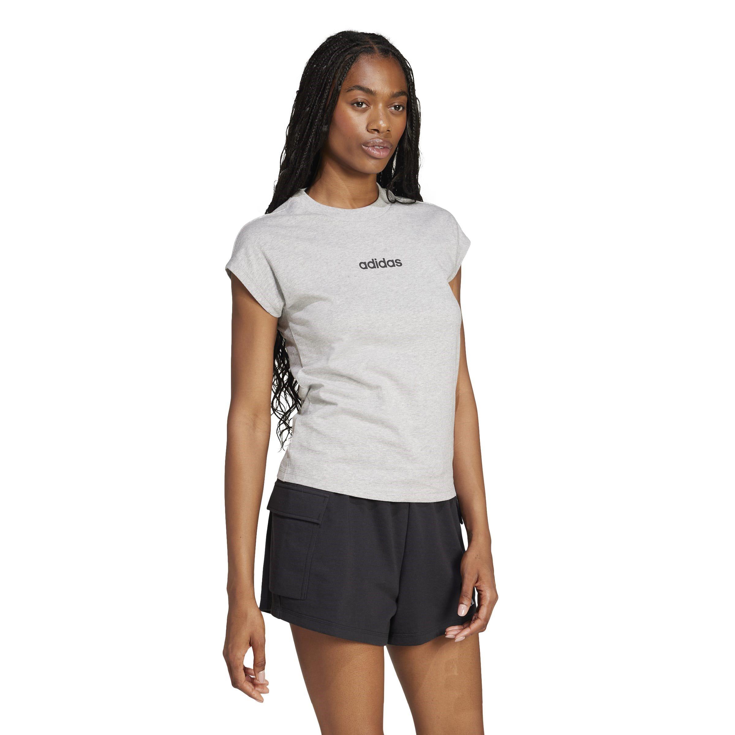 adidas Essentials Linear Cotton T-Shirt Womens