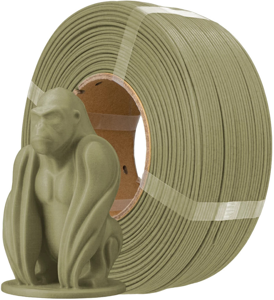 AzureFilm  Refill LumberLay Green Poplar, 1,75 mm / 750 g    PLA Filament mit recyceltem Holz in Green Poplar