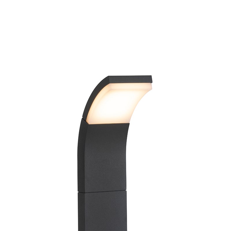 Moderne buitenmast antraciet 60 cm incl. LED IP54 - Litt