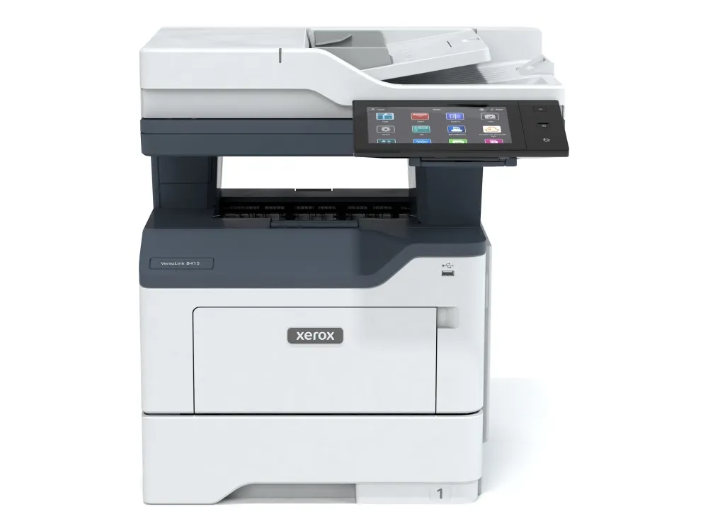 Xerox VersaLink B415V_DN - Multifunktionsprinter - S/H - laser - Legal (216 x 356 mm) (original) - Legal (medie) - op til 50 spm (kopiering) - op til 50 spm (udskriver) - 650 ark - 33.6 Kbps - Gigabit LAN, USB 2.0, USB vært, NFC - Green World Allianc