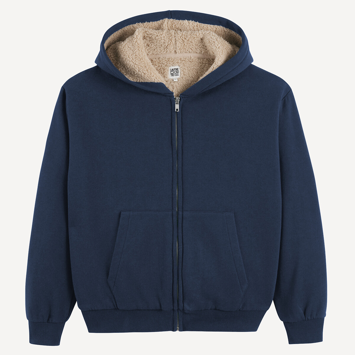 COLEÇÕES LA REDOUTE<br>Moletom com zíper em fleece com forro de sherpa