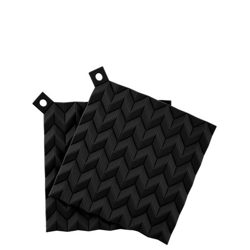 RIG-TIG by Stelton Hold-On 2-pak Grydelapper, Sort