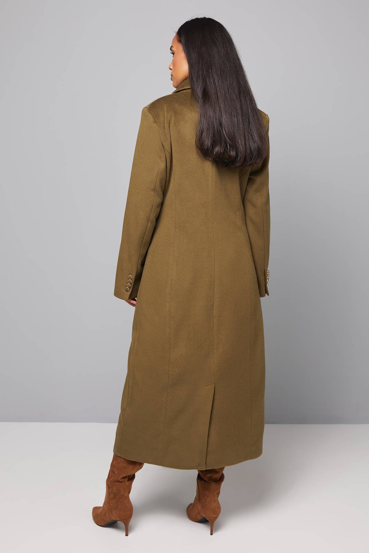 Wallis Manteau à Double Boutonnage avec Détails de Poches