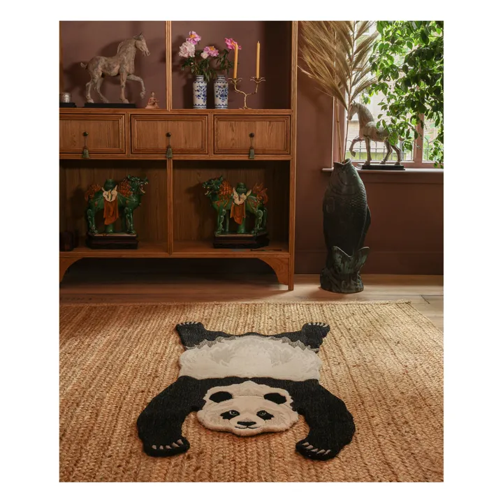 Doing Goods Tapis Panda en laine | Ecru