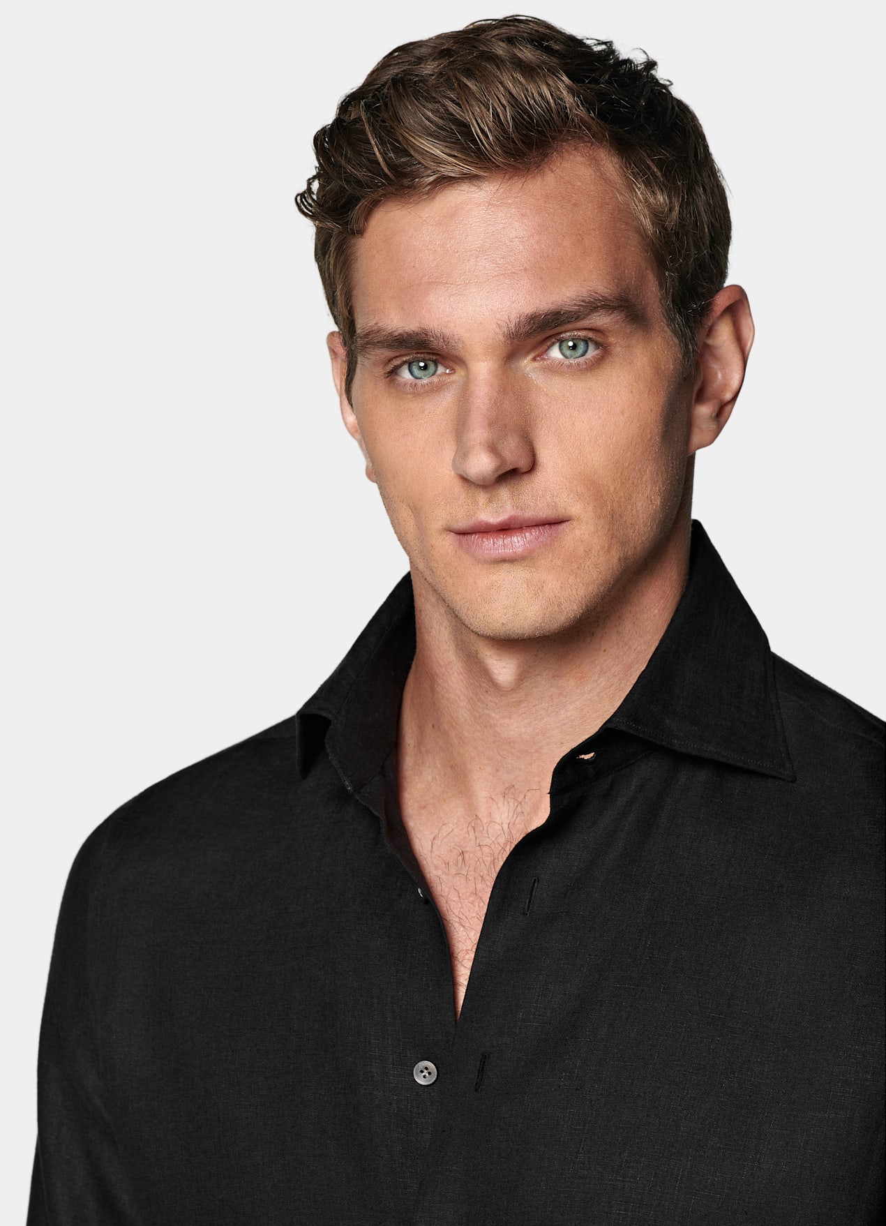 Chemise coupe Tailored noire