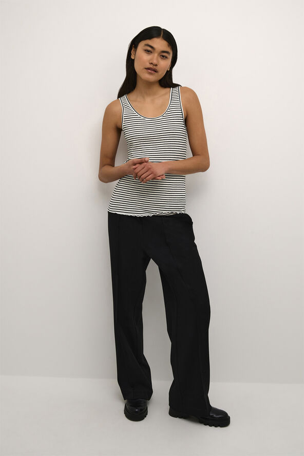 Karen by Simonsen CandaceKB Striped Tank Top Egret/meteorite stripe