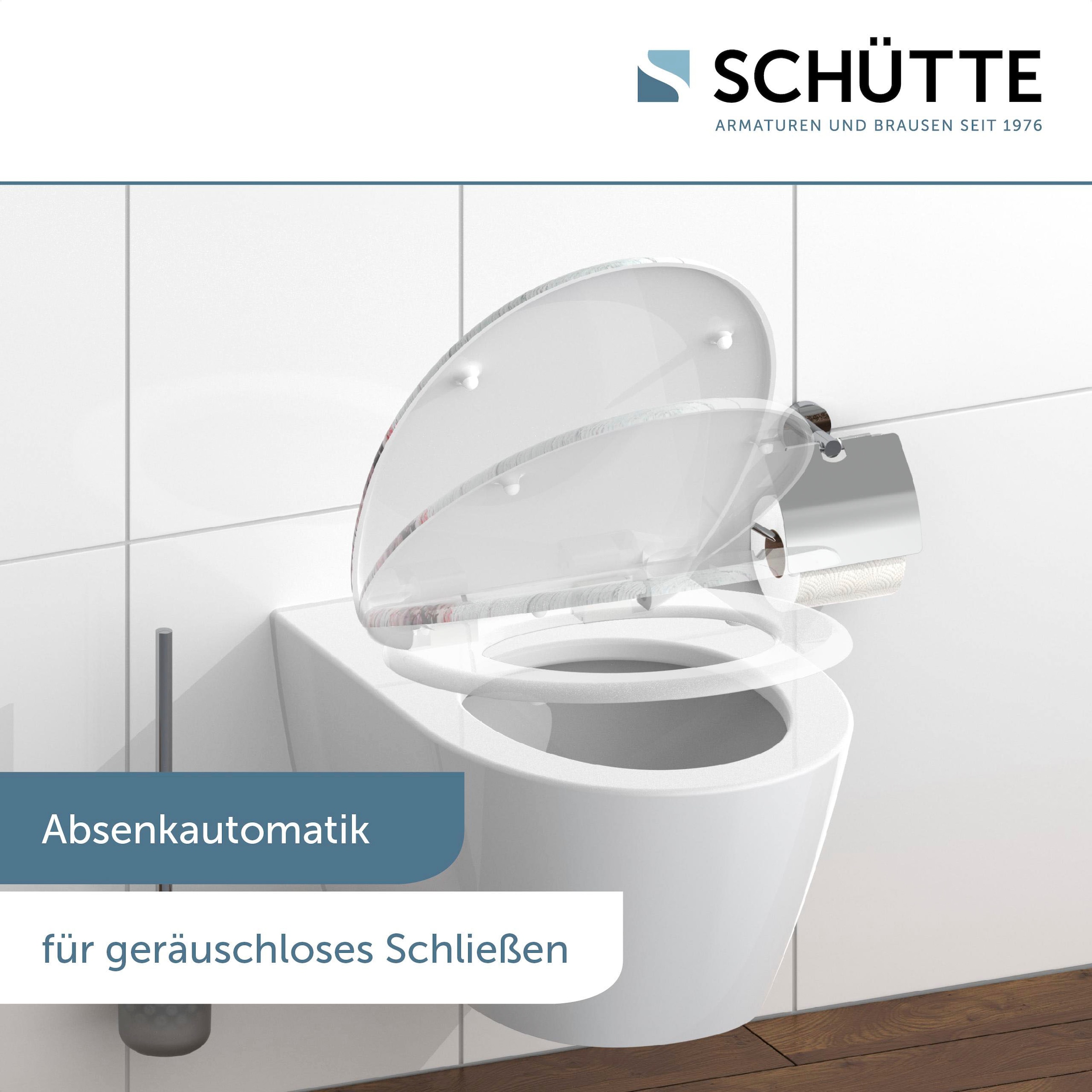 Schütte WC-Sitz »Flowers&Wood« Duroplast, Absenkautomatik, Motivdruck