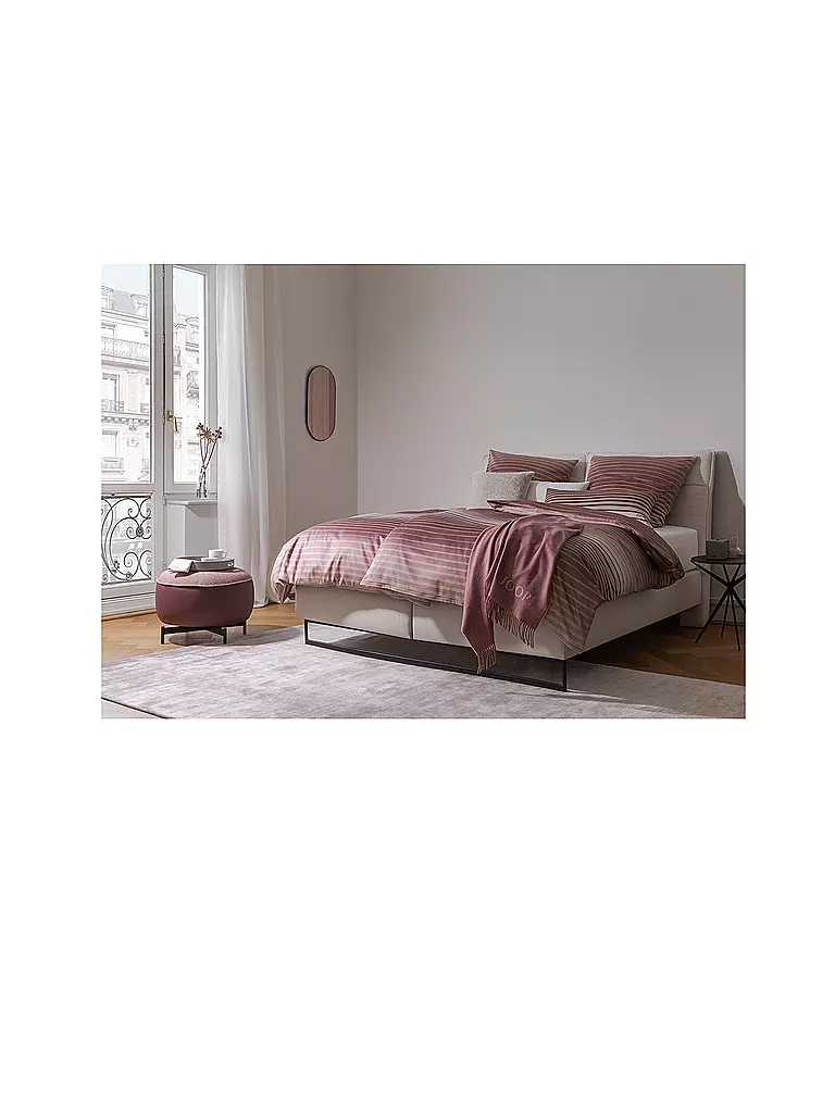 JOOP Satin Bettwäsche SHUTTER 70x90cm/140x200cm Rouge dunkelrot