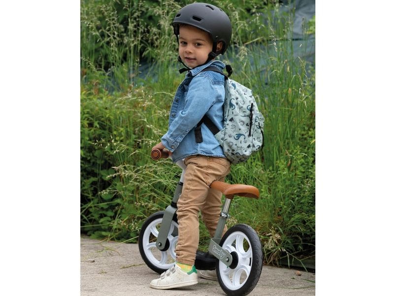 Smoby Kinder-Laufrad Komfort Olivgrün/Schwarz Laufrad für Kinder