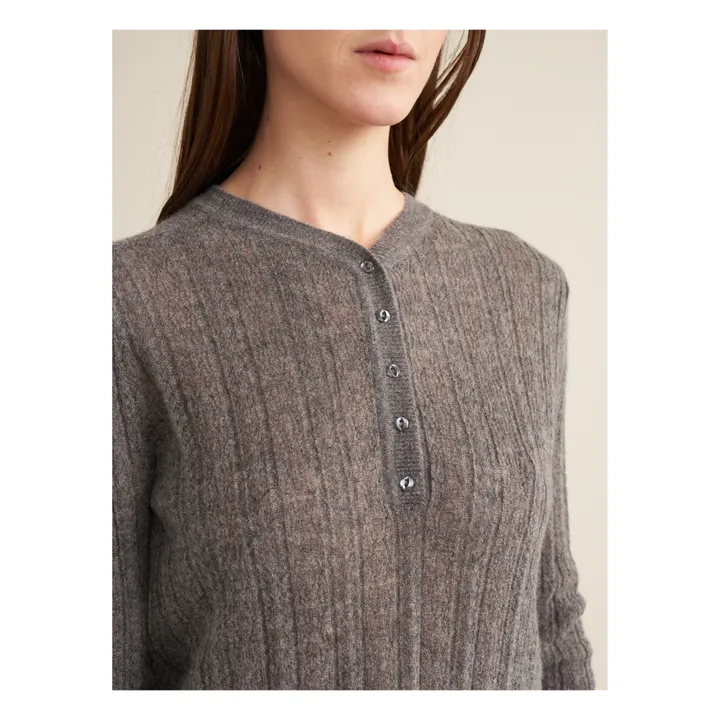 Bellerose Pull Rybba Laine Mérinos Extra Fine - Collection Femme | Gris
