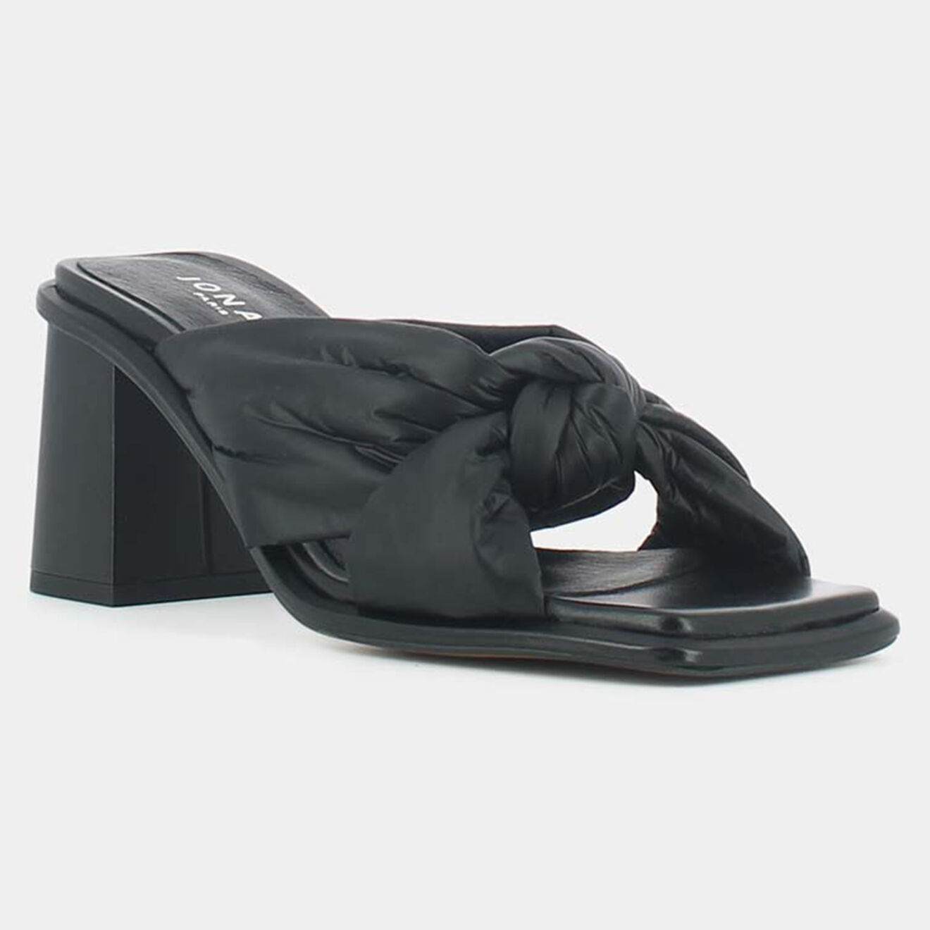 Jonak Mules en Cuir Bab noires - Talon 7 cm