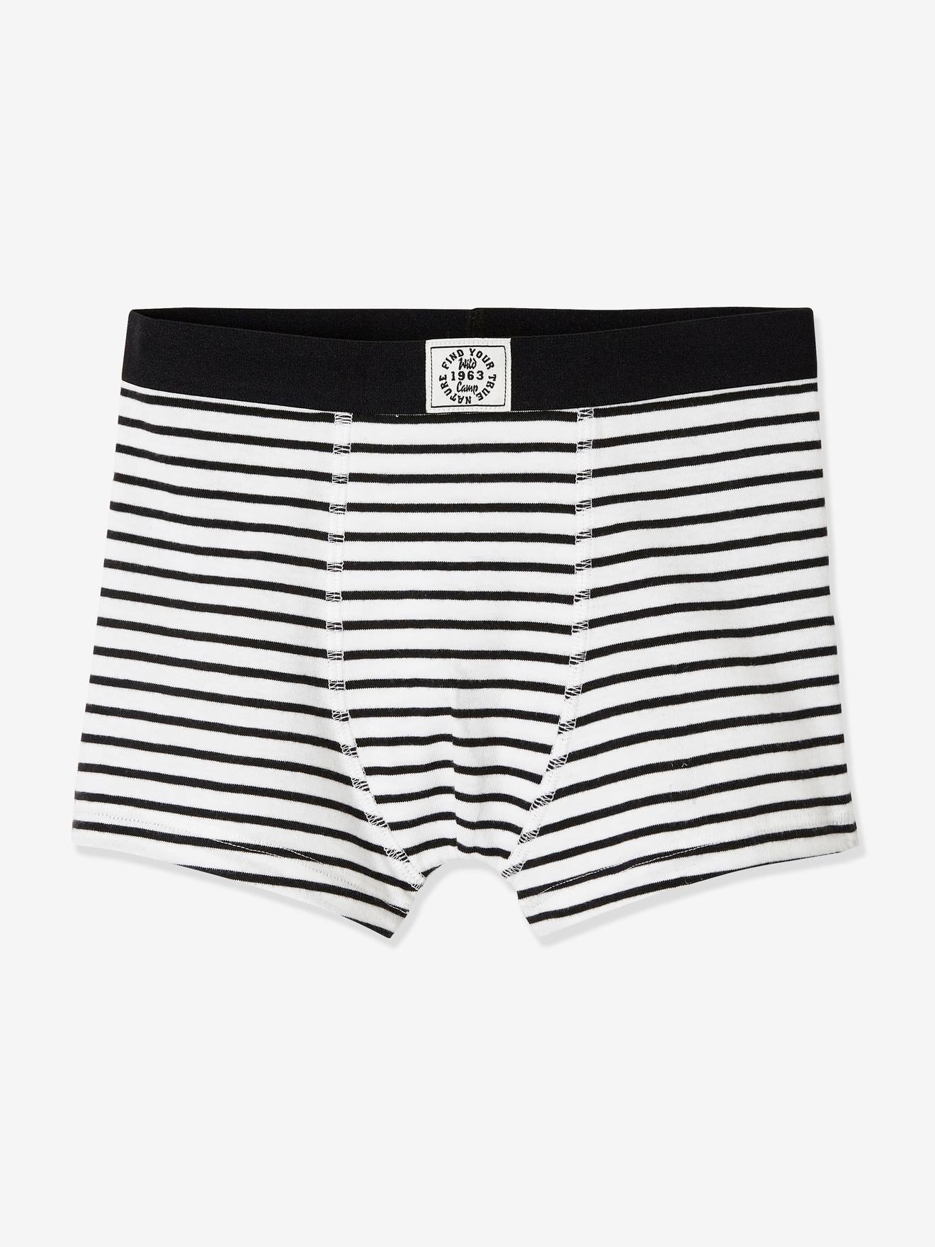 Pacote com 5 cuecas boxer cinza claro mesclado para meninos
