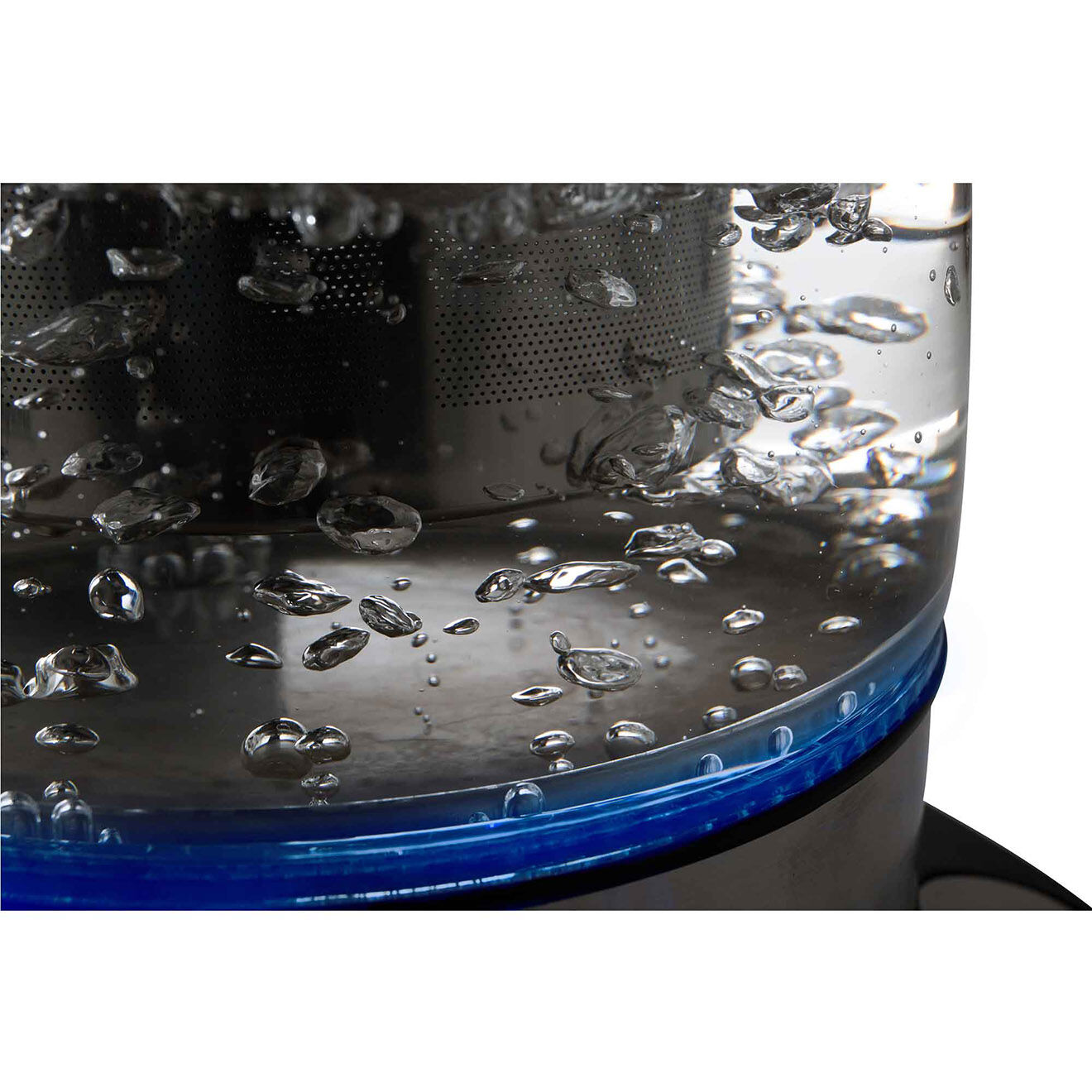 Kitchencook Bouilloire électrique en verre avec LED multicolore - 1.7 L