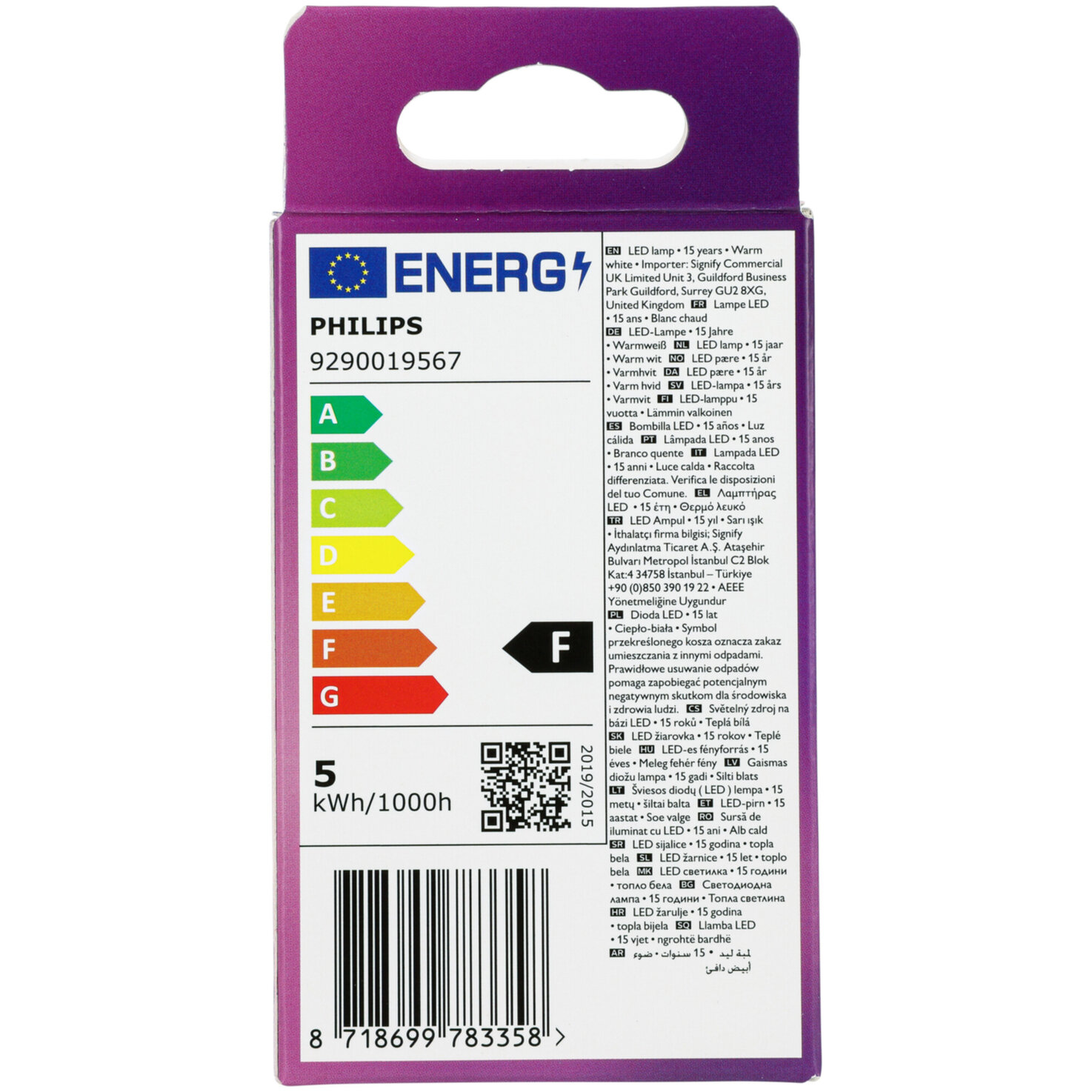 Philips LED-Tropfen E14 warmweiss 4.5 W