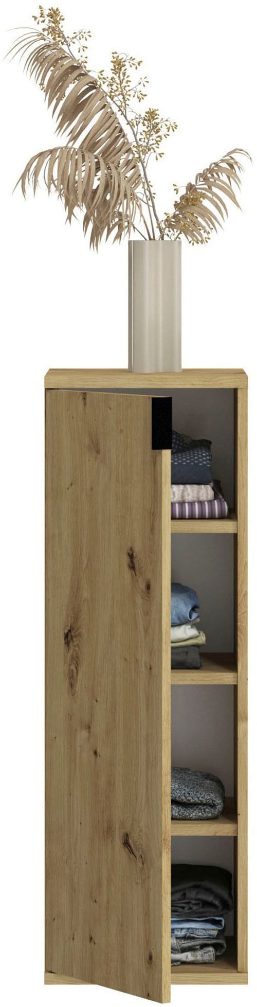 INOSIGN Kommode »Trondheim, Breite 30 cm, 1 Tür, 3 Einlegeböden, 4 Fächer« Türanschlag wechselbar, Garderobenkommode, Schuhschrank, Schuhkommode