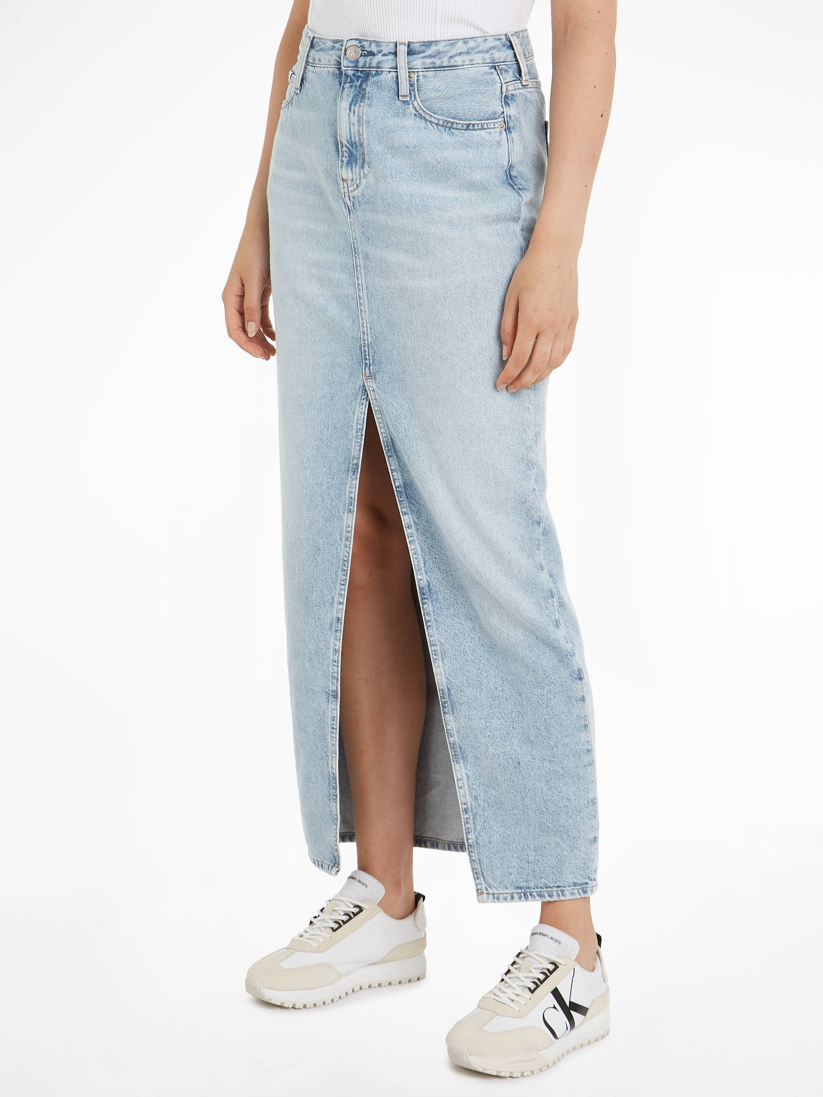 CALVIN KLEIN JEANS| Damen Jeansrock MAXI SKIRT