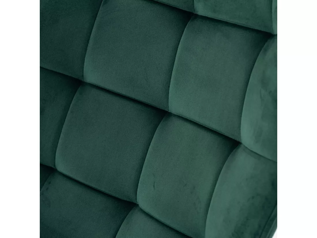 URBAN MEUBLE Fauteuil de bureau scandinave avec accoudoirs, 360°, en velours vert IRIS SMALL VELVET GREEN