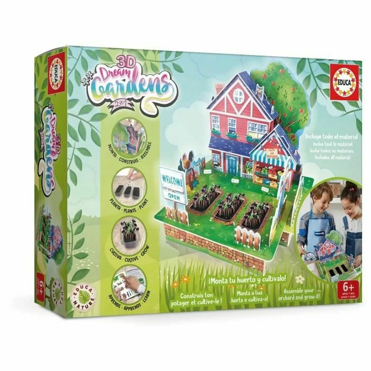 Educa Borras Puzzle 3D Educa Dream Gardens 2in1