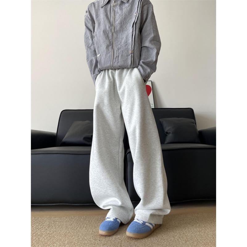 VEAZ - Mid Rise Plain Straight Leg Sweatpants