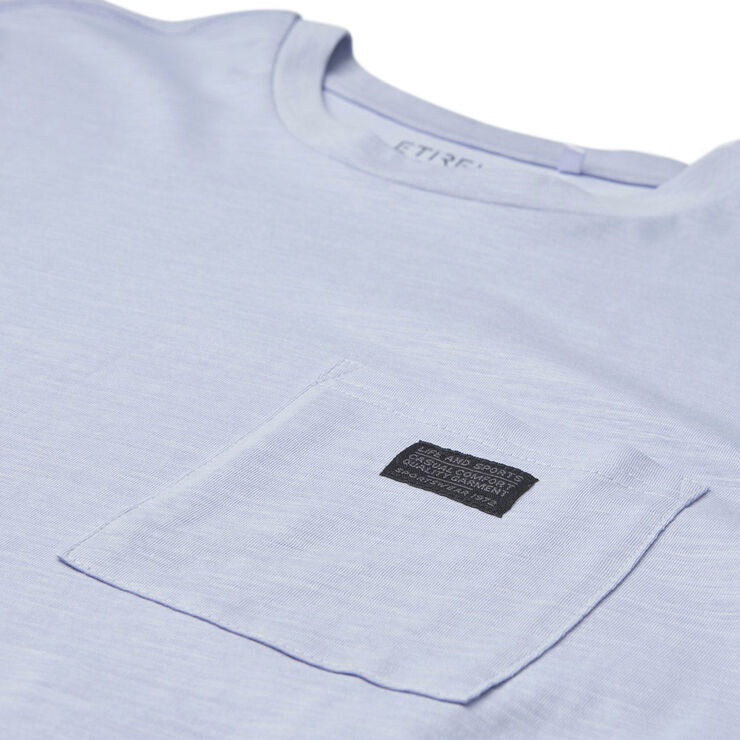 Etirel Solid Slub T-shirt Blå