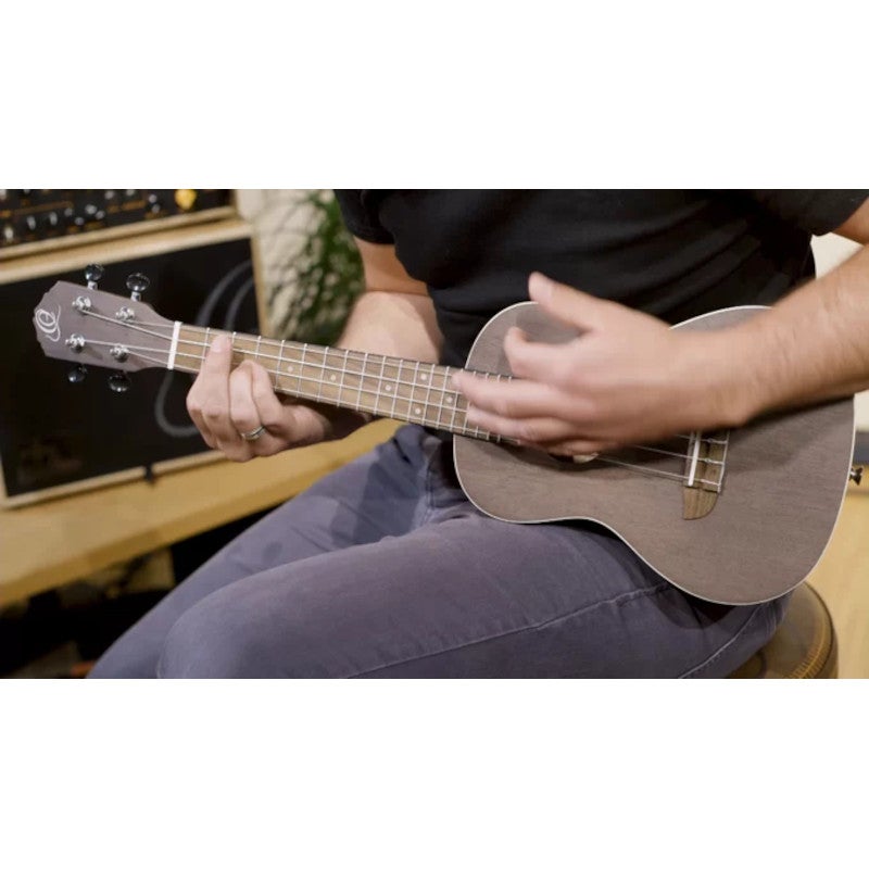 Ortega RUCOAL-L Earth Series Concert Size Ukulele Coal Black linkshandige concert ukelele