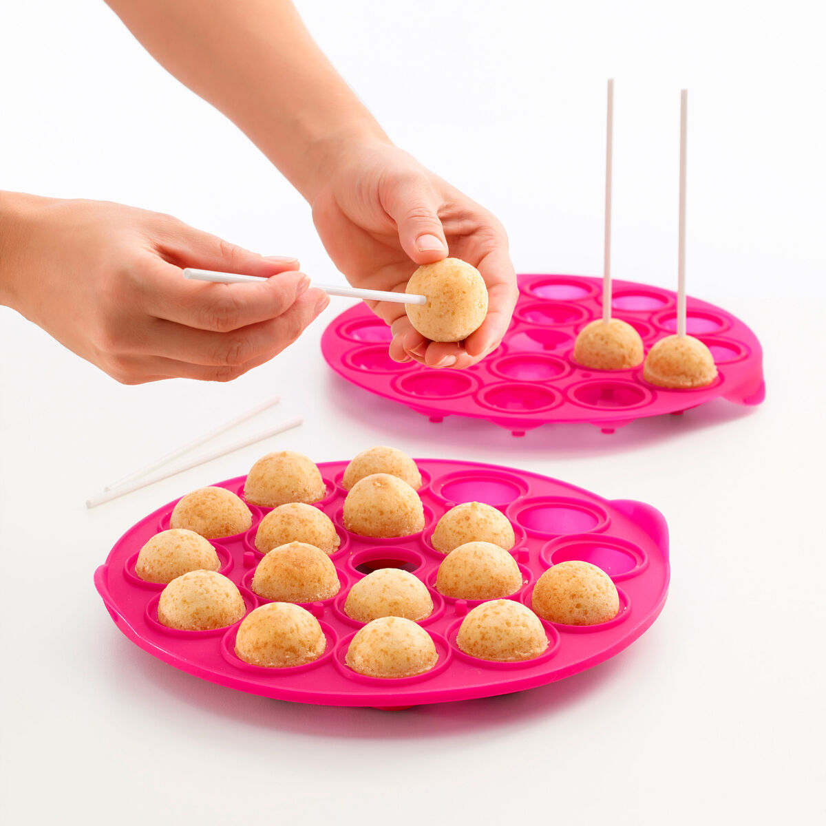 Cake pops Rosa Silikon