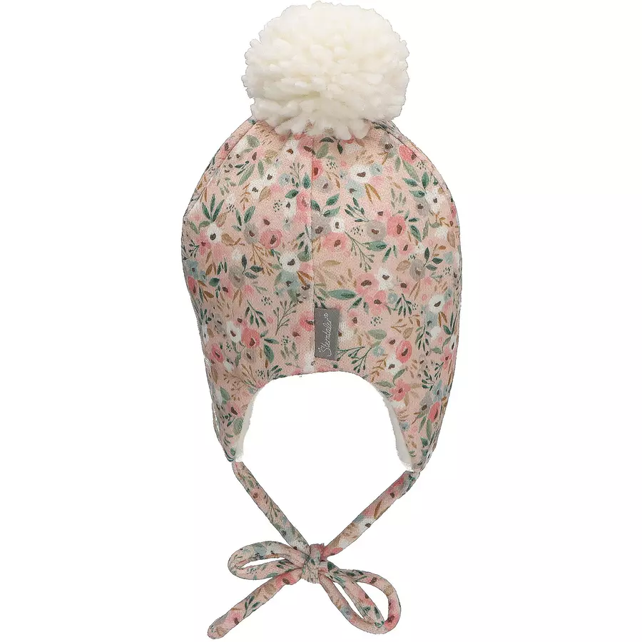 Sterntaler Inka-Mütze Blumen rosa