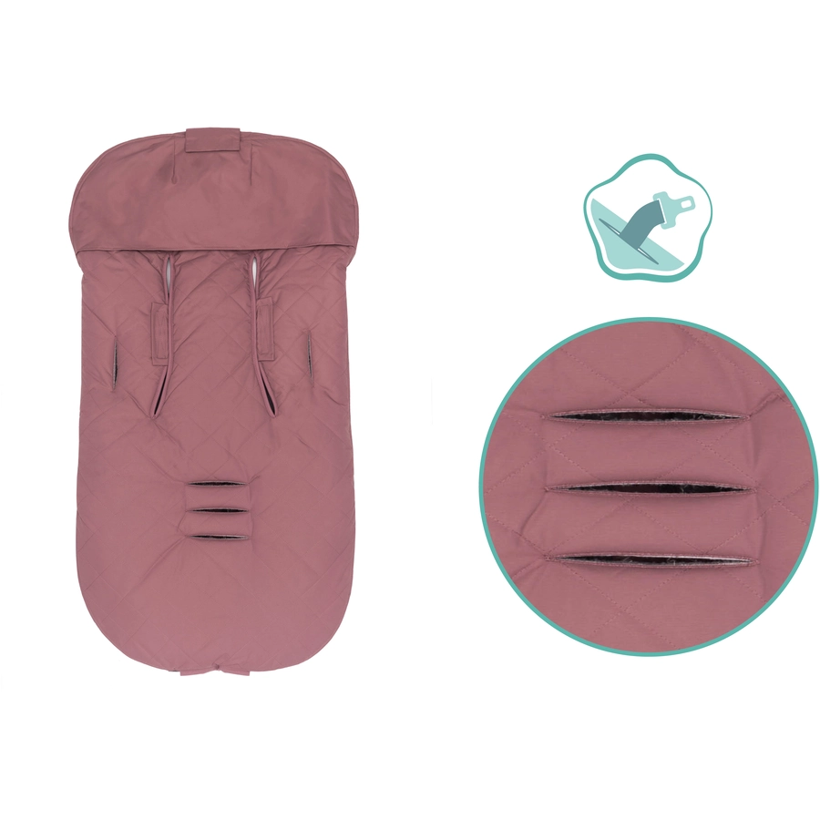 fillikid Winterfußsack Kamet Altrosa