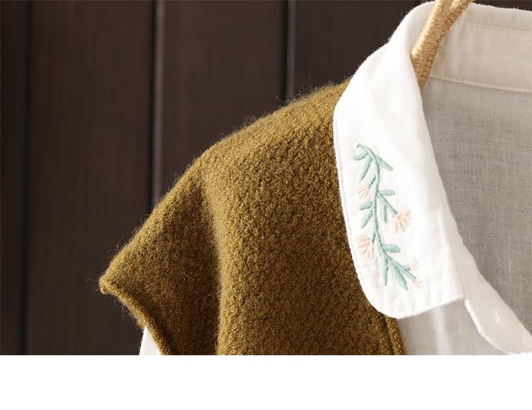 ZIMO - V-hals effen trui-vest