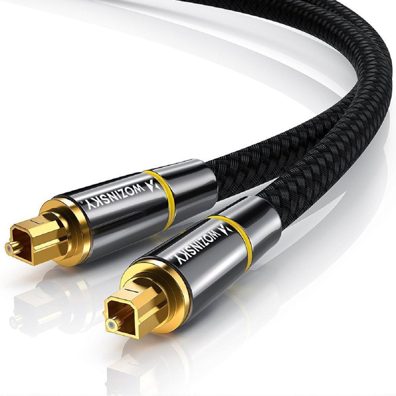 Audiokabel Digitale Glasfaser Toslink SPDIF Schwarz 3m