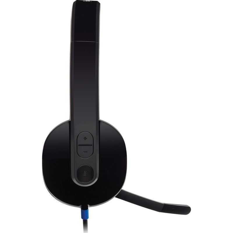 Logitech H540 USB Computer Headset Avec un son haute définition et des commandes sur l'oreillette